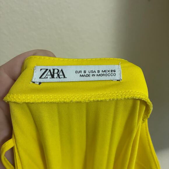 Zara Pleated Camisole Maxi Dress Womens Size S - Picture 5 of 6